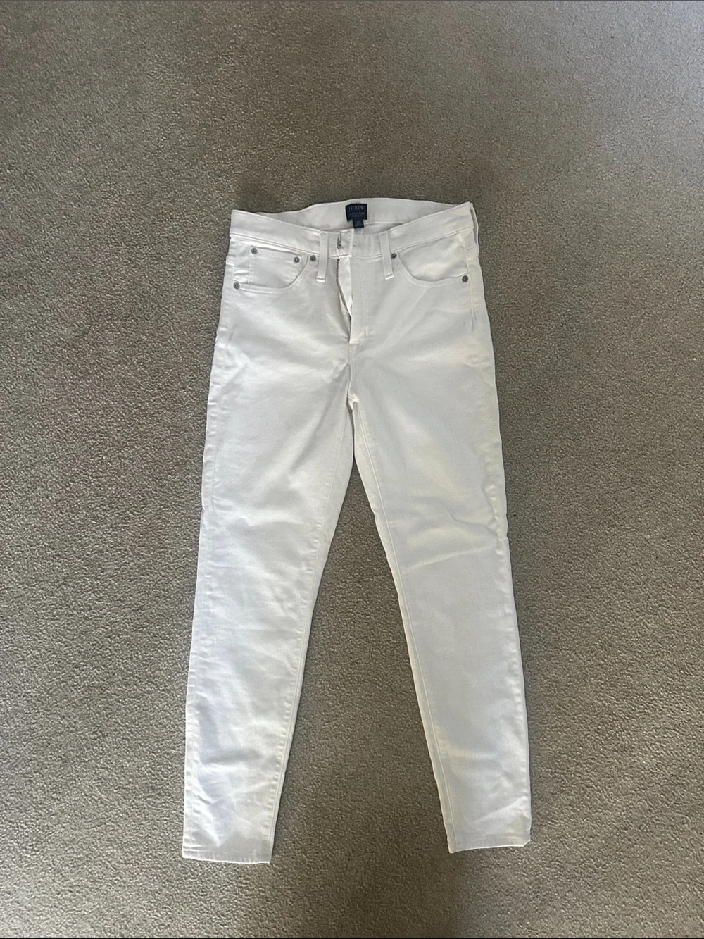 JCrew Women’s Skinny High Rise White Jeans